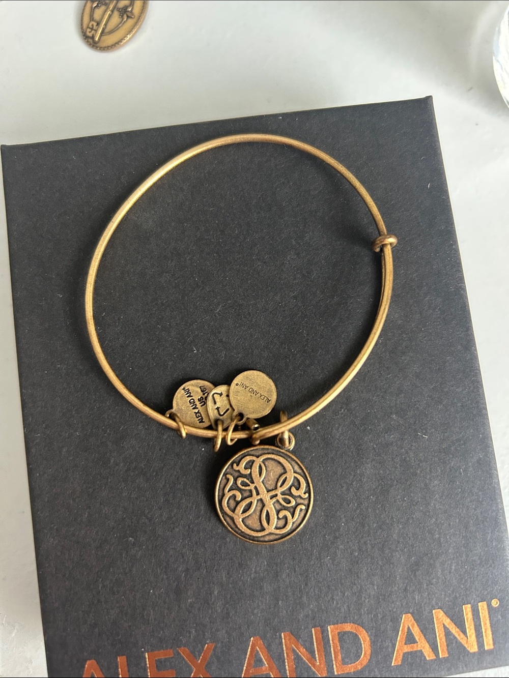 Alex and Ani Round Charm Bangle Bracelet